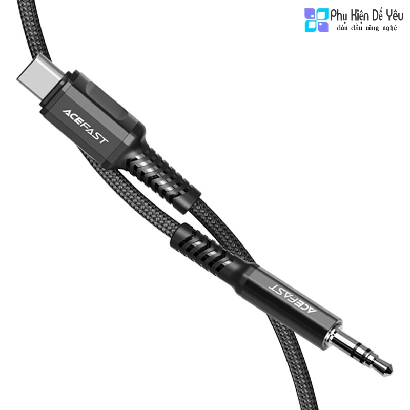 Cáp âm thanh AceFast C1-08 USB-C sang đầu đực 3.5mm (PHÂN PHỐI CHÍNH HÃNG)