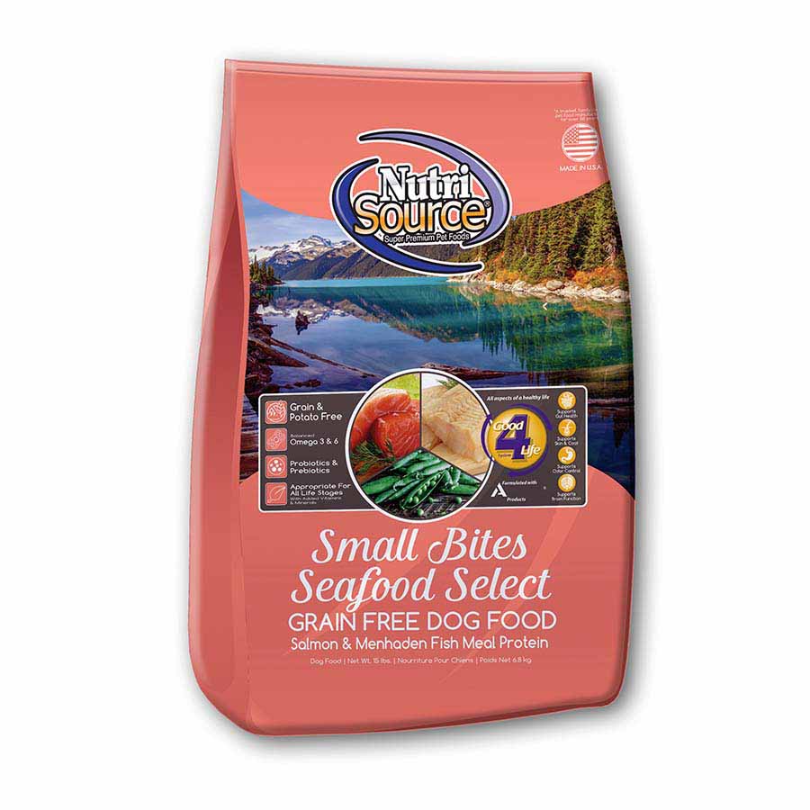 Thức ăn hạt cho chó NUTRISOURCE Small Bites Seafood Select Grain Free - [Nông Trại Thú Cưng]