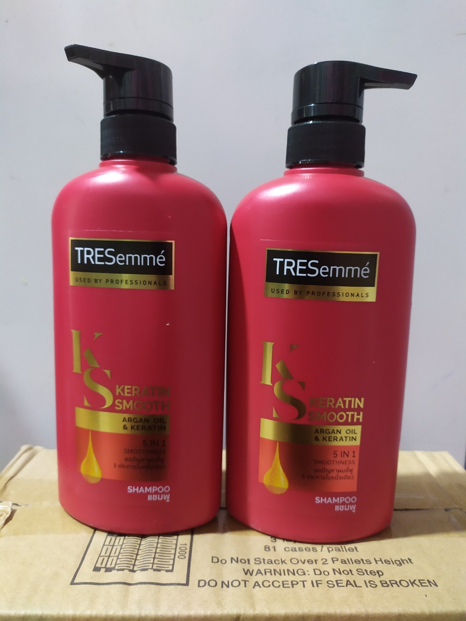 2 Chai Dầu Gội Tresemme Keratin Smoonth 450ml Thái Lan