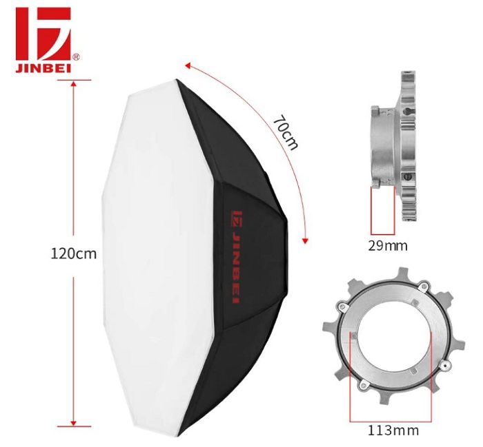 Softbox bát giác Jinbei M950 - M1200 - M1400