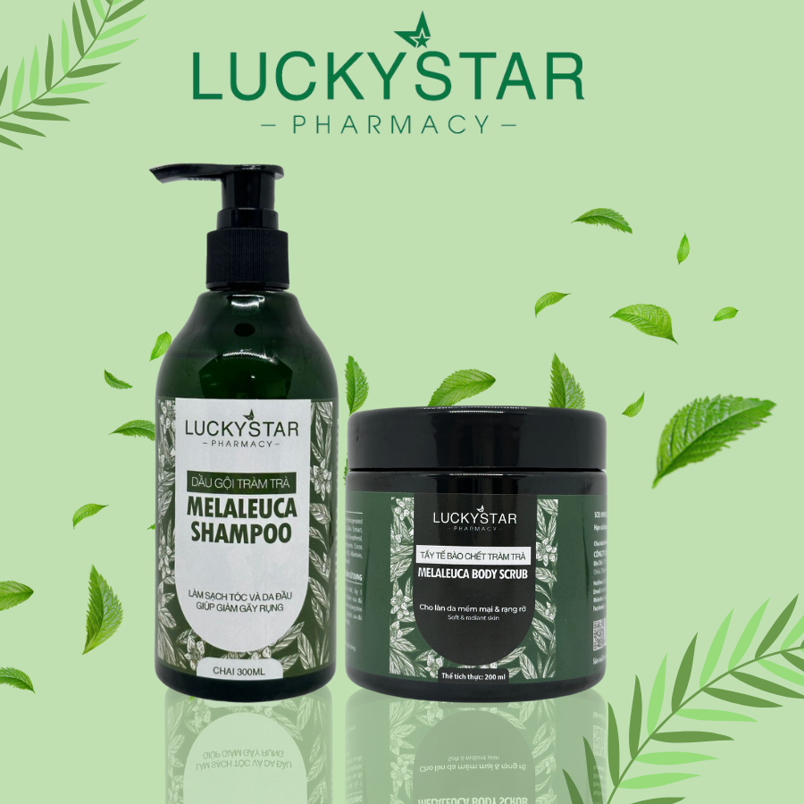 [MUA DẦU GỘI TẶNG TBC] Dầu Gội Tràm Trà 300ml - Lucky Star