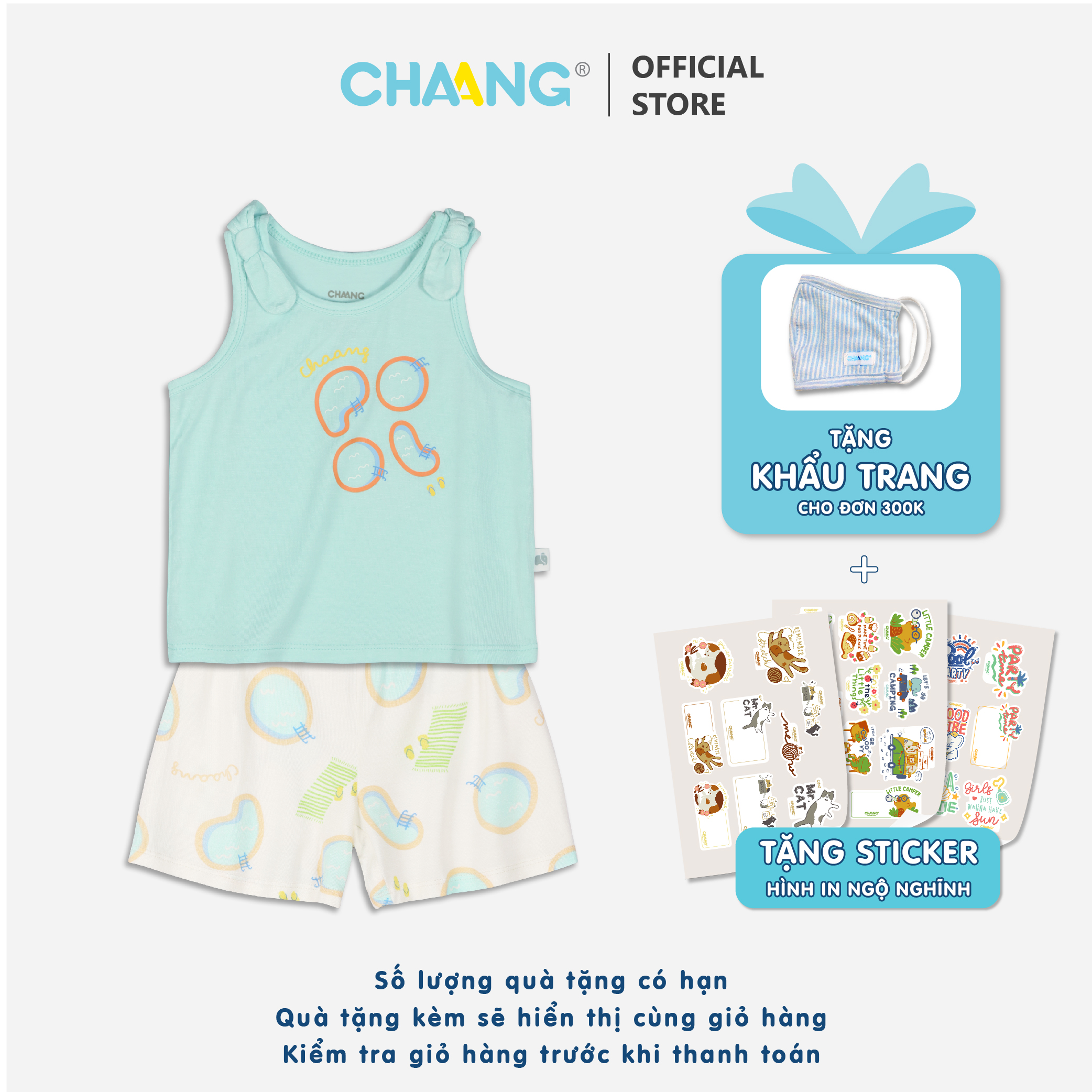 [CHAANG] Bộ ba lỗ nơ bé gái Pool Chaang