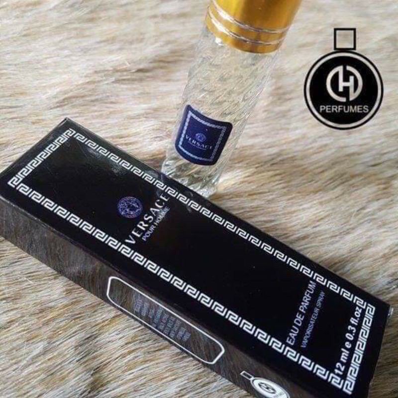 Nước hoa mini Pháp Hparfum VERSACE ĐEN Nam dạng lăn 12ml