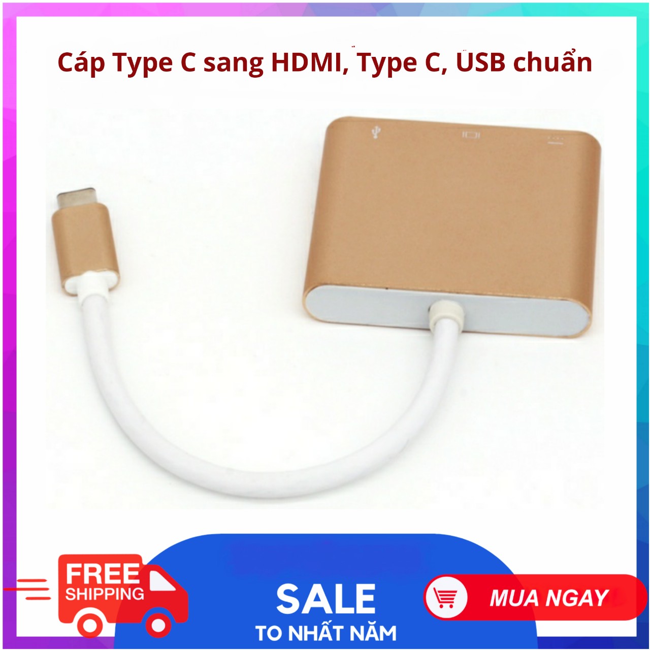 Cáp Chuyển Đổi Từ USB-C Sang USB 3.0/HDMI-Type C