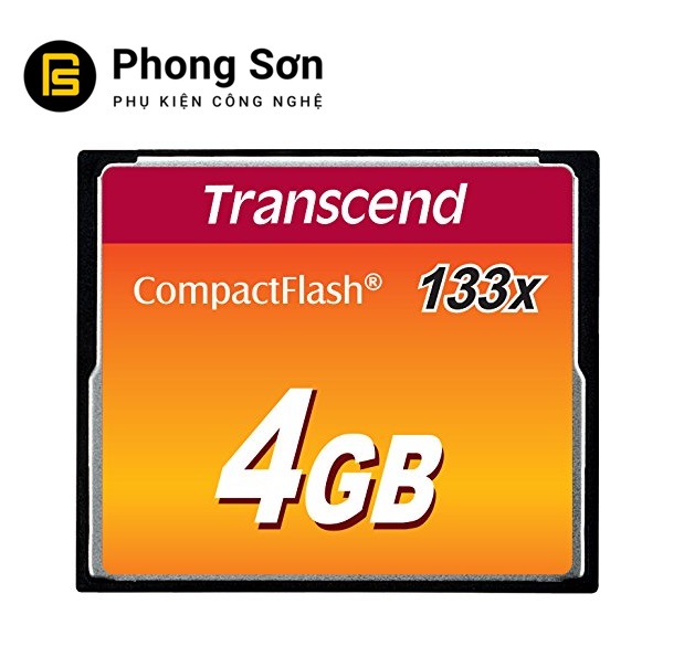 Thẻ nhớ Transcend CF 4GB (133x Speed) Hàng nhập khẩu