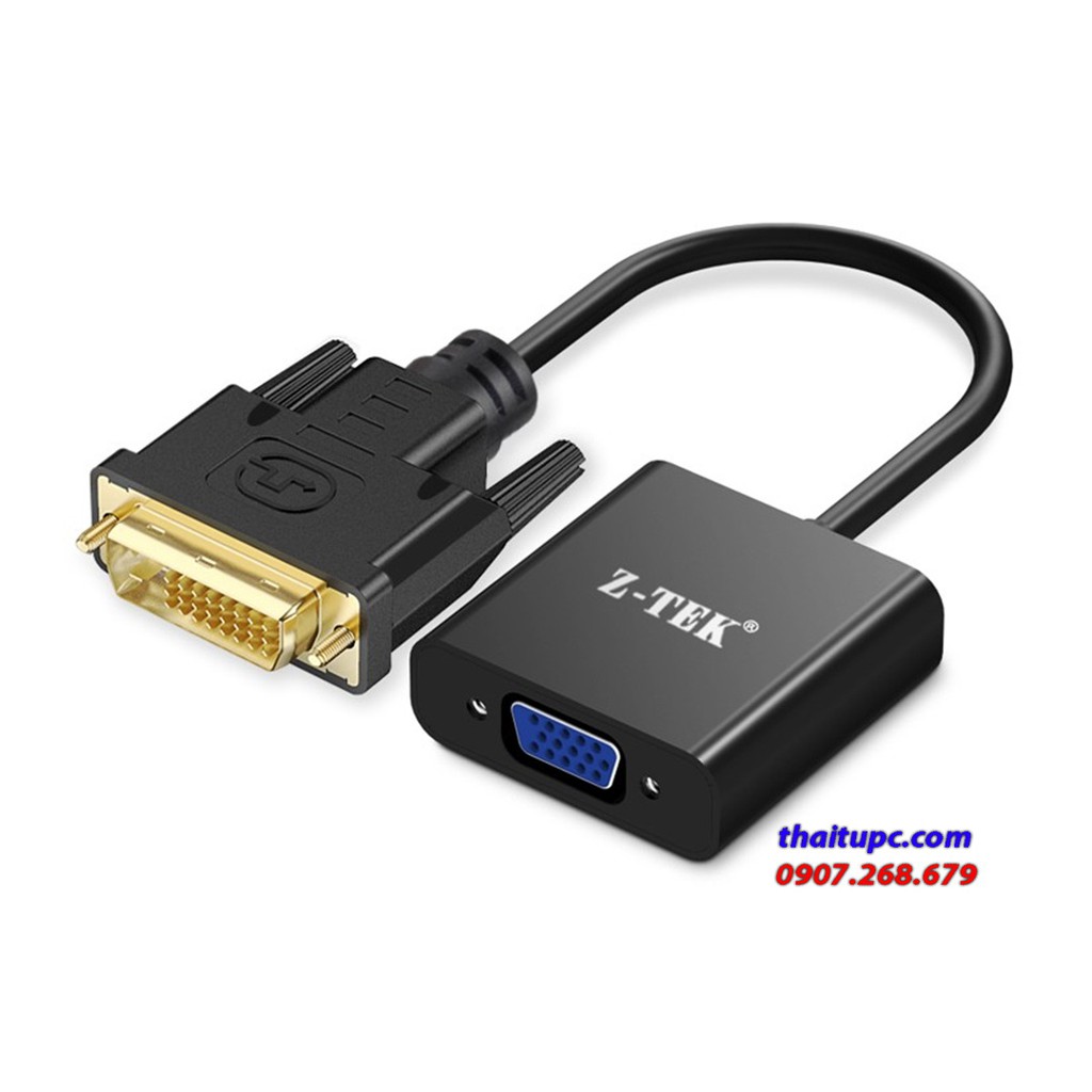 CÁP DVI - VGA 20cm Z-TEK (ZY334)