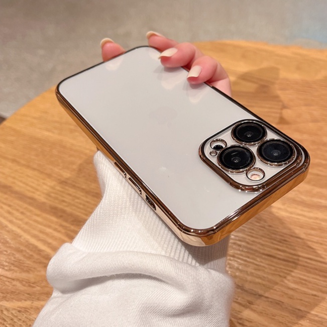 [ỐP LƯNG BẢO VỆ CAMERA] iPhone 15/ 15 Plus/ 15 Pro/ 15 Pro Max/ iPhone 14/ 14 Plus/ 14 Pro/ 14 Pro Max/ iPhone 13/ 13 Pro/ 13 Pro Max Silicon trong viền màu hiệu Sulada