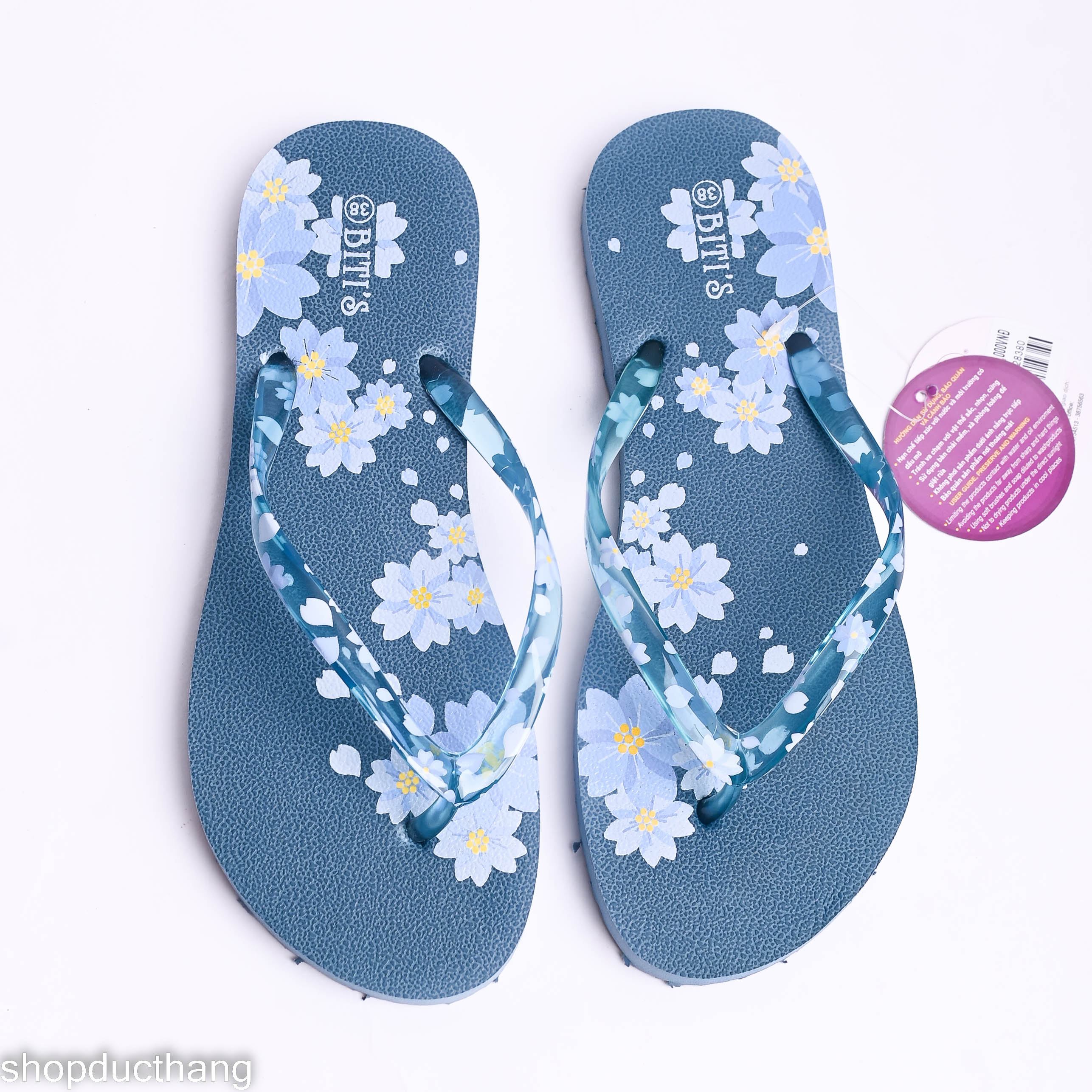 Dép quai kẹp xốp Bitis nữ đế 1cm