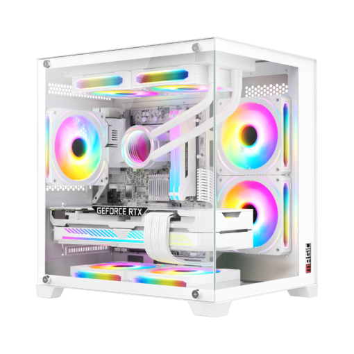 Vỏ Case Máy Tính MAGIC AQUA-M ULTRA Black / White (M-ATX, No Fan)