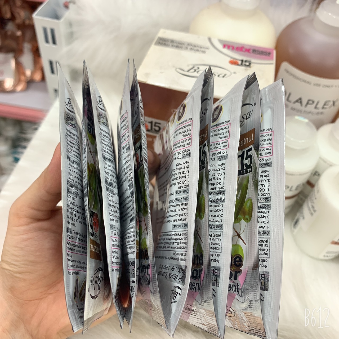 Set 10 gói dầu gội đen tóc nhân sâm Beauty Star Hàn Quốc