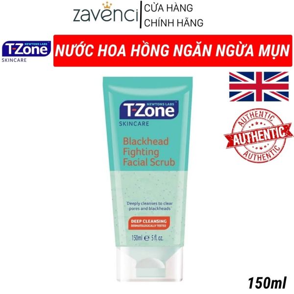 Kem tẩy da chết T-ZONE Zavenci Làm Sạch Mụn Đầu Đen Newtons Labs T-Zone Blackhead Fighting Facial Scrub (150ml)