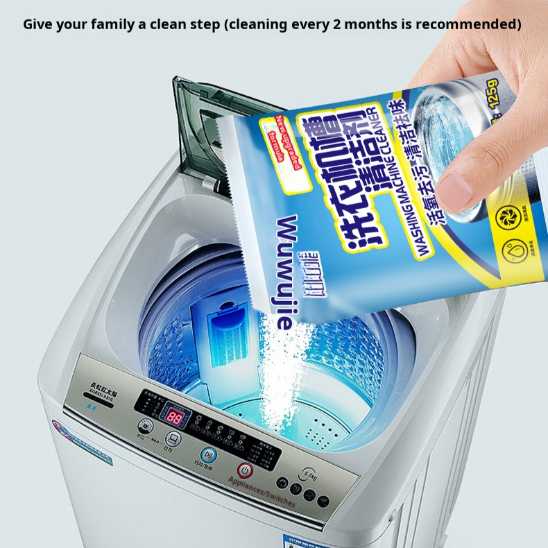 mannan01 Automatic cleaner for household washing machine tank