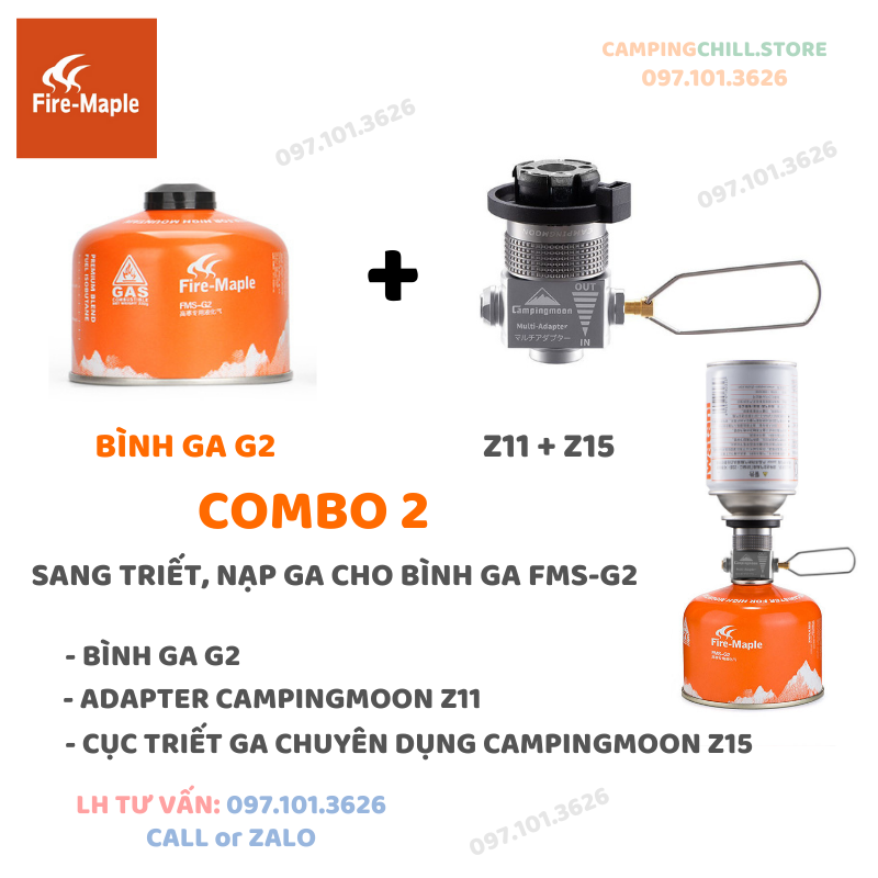 BÌNH GA DÃ NGOẠI, CẮM TRẠI FIRE MAPLE FMS-G2