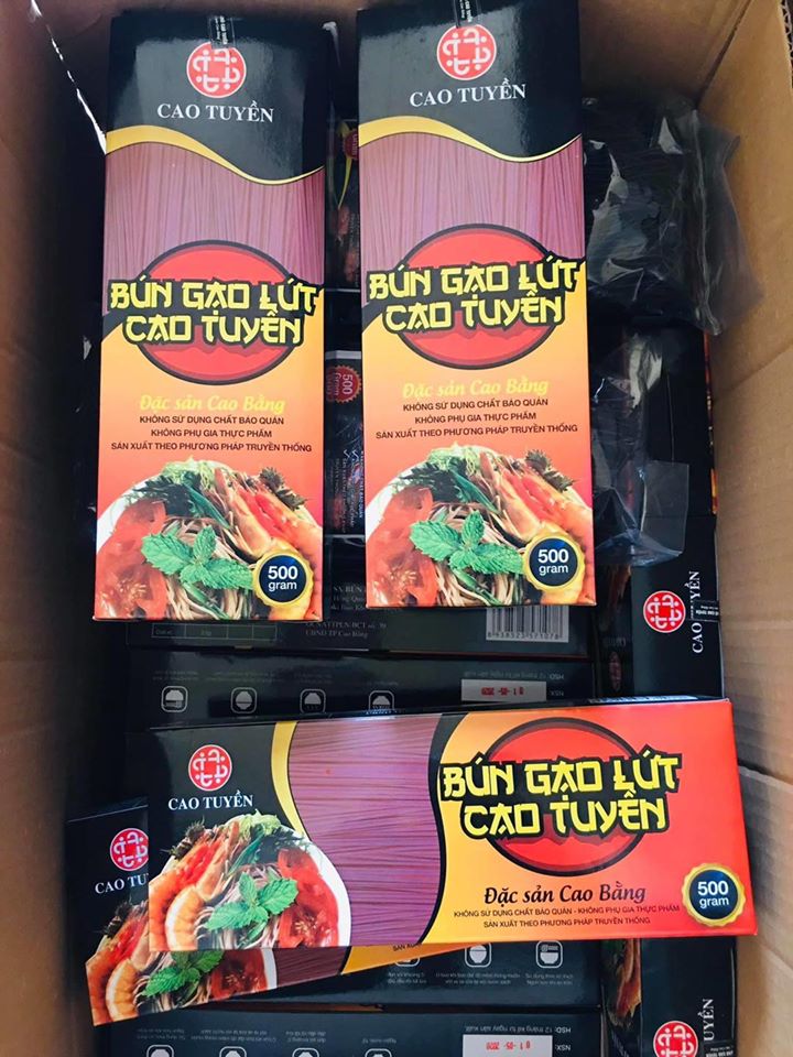 Bún gạo lứt Cao Tuyền - Hỗ trợ giảm cân - Hộp 500gr - Granola Đà Nẵng