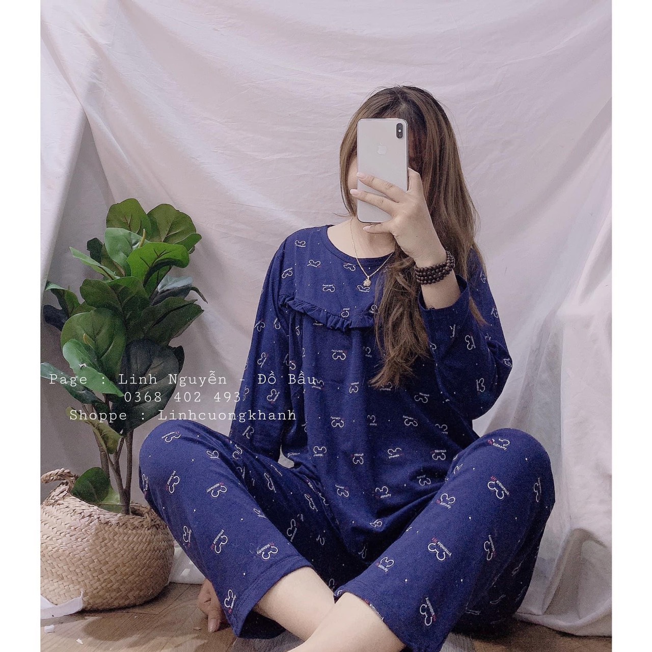 Bộ đồ bầu kết hợp sau sinh mẫu mới chất đẹp