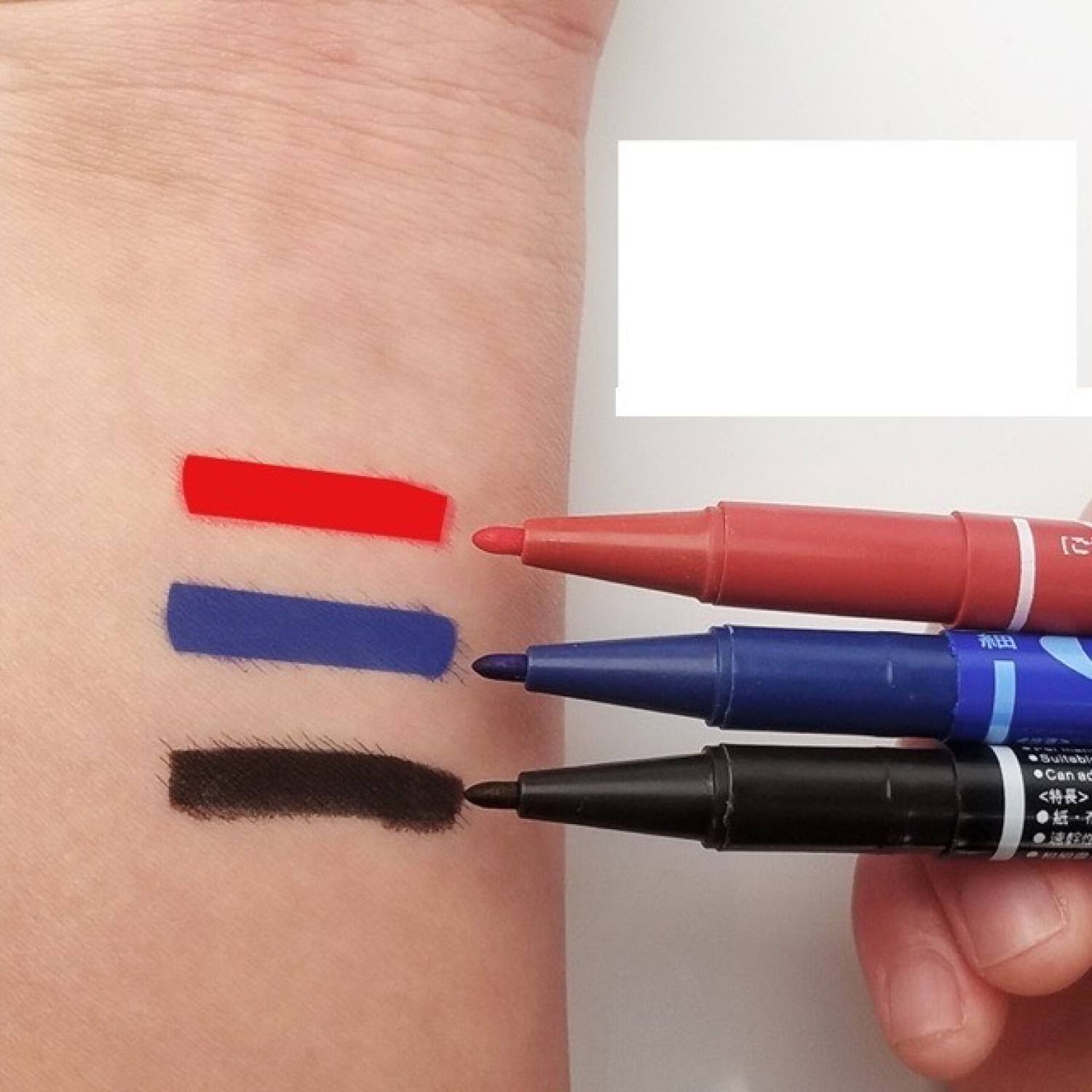 Bút vẽ định hình lên da lâu phai màu đỏ