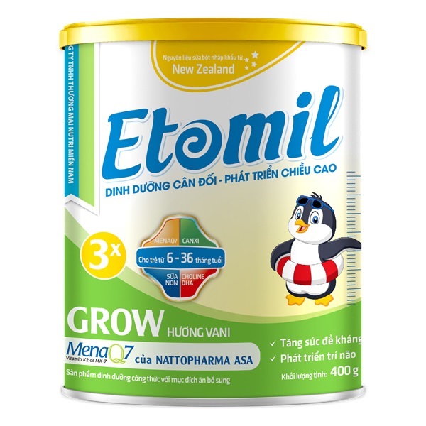 [Date T2/25][ FREESHIP MAX ]SỮA BỘT ETOMIL 3X GROW LON 700G