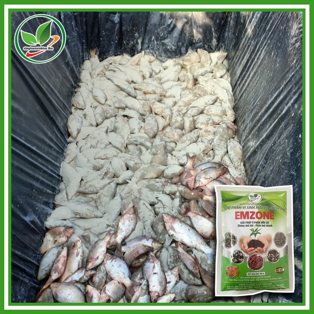 Combo 4 gói. Chế phẩm sinh học hữu cơ EMZONE  . Gói 200gr