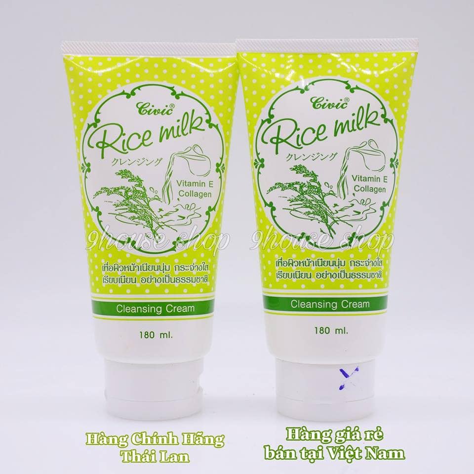 01 tuýp sữa rửa mặt gạo civic thái lan 180ml