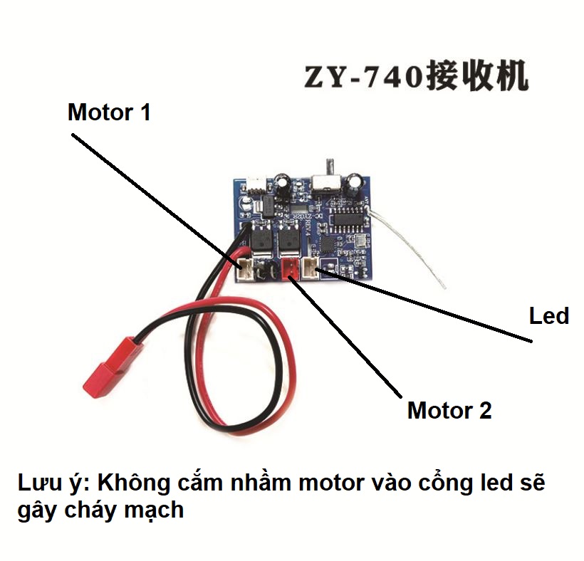 Mạch thu máy bay ZY 740 - Rx máy bay ZY 740