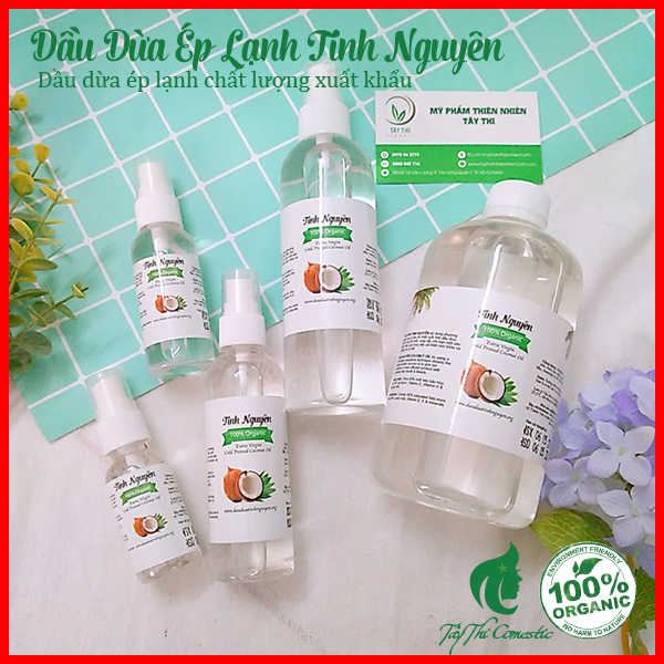 [HCM]Dầu Dừa Ép Lạnh Tinh Nguyên Chai 100ml