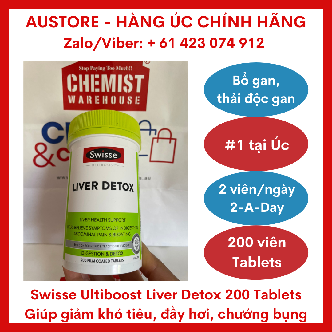 Swisse Ultiboost Liver Detox 200 Tablets