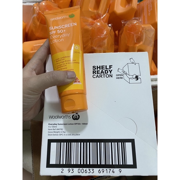 Kem chống nắng Woolworths Everyday Sunscreen SPF 50+