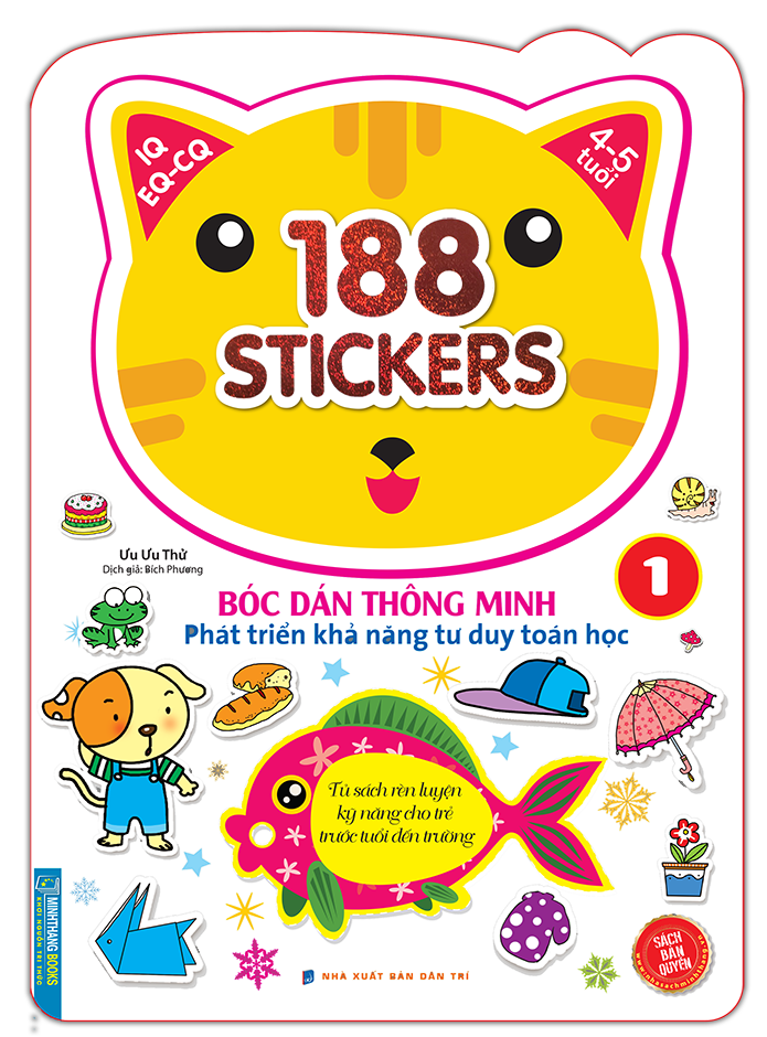188 sticker (quyển 1)-Bóc dán hình thông minh phát triển khả năng tư duy toán học IQ EQ CQ (4-5 tuổi)