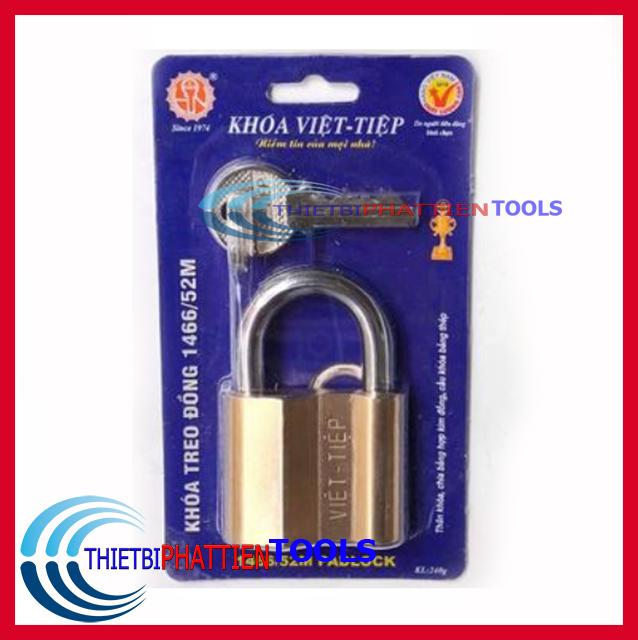 Ổ Khóa Cửa VIỆT TIỆP Treo Đồng 5 Phân (50mm) 1466/52M Chính Hãng