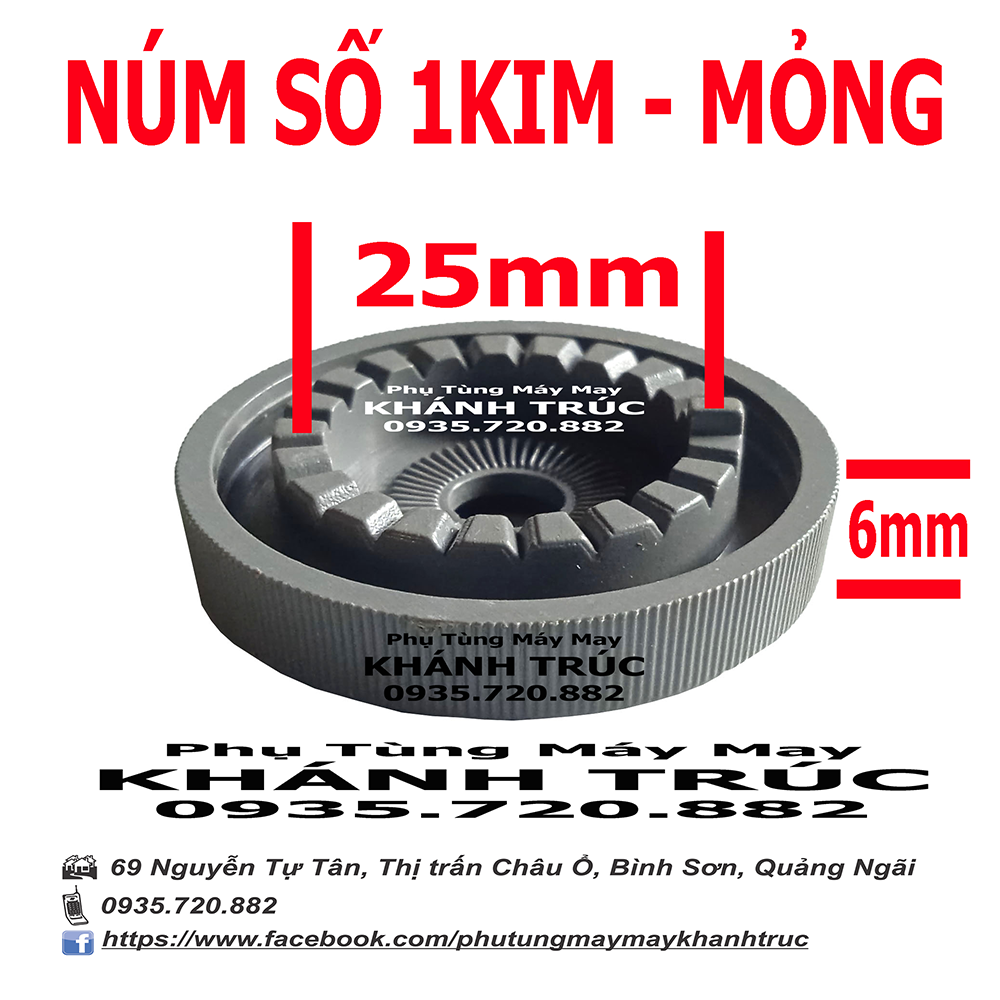 Núm số mỏng máy may công nghiệp 1kim