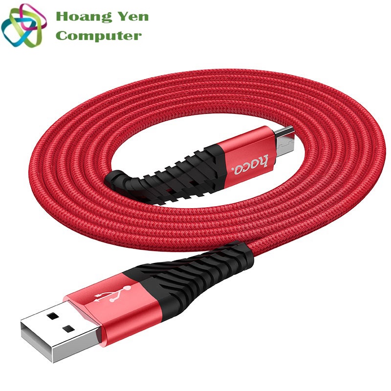 [HCM][1M] Cáp Sạc MICRO USB Hoco X38 Dài 1M Dây Dù Cho Android - BH 12 Tháng 1 đổi 1 (MÀU SẮC NGẪU NHIÊN) - Hoàng Yến Computer