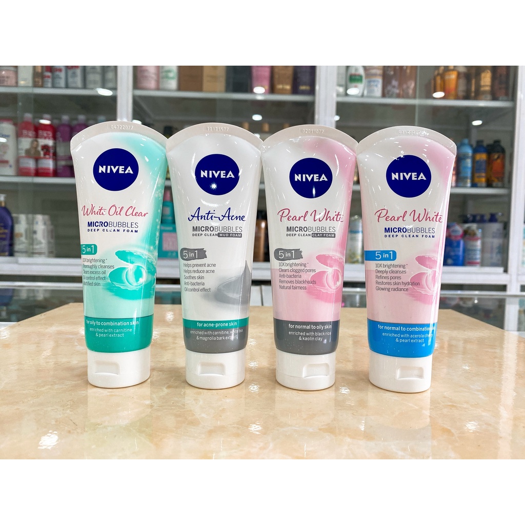Sửa rửa mặt NIVEA nữ đủ loại 100g