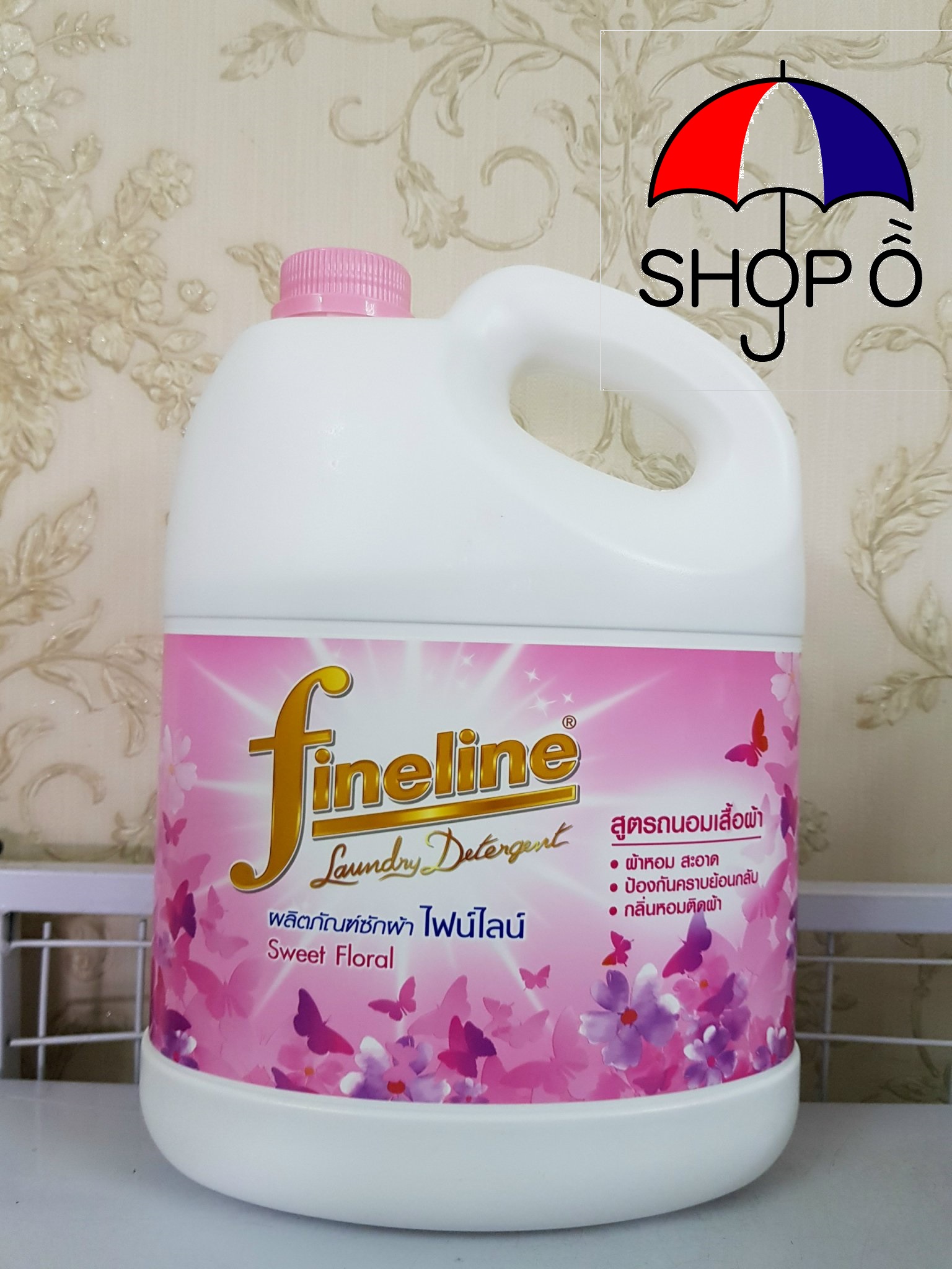 [HCM]Thùng 4 can nước giặt Fineline 3000ml - Màu hồng