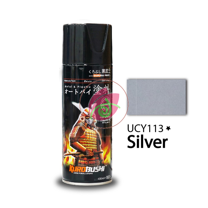 Sơn xịt samurai lót màu bạc - ucy113