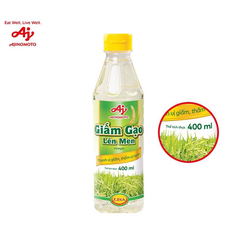 Giấm gạo lên men Ajinomoto chai (400ml)