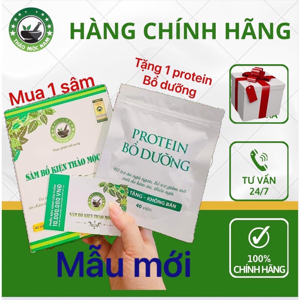 [Mẫu mới tặng Protein] Sâm Bổ Kiện Thảo Mộc Nam - Tăng cân hiệu quả