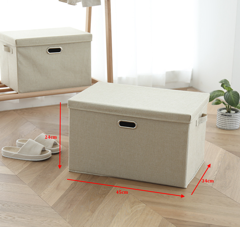 [HÀNG CHẤT LƯỢNG CAO CÓ NẮP] Hộp Vải Đựng Đồ Đa Năng – Túi Vải Thụy Điển Có Nắp Rời/Nắp Liền Sang Trọng, Đẳng Cấp AMALIFE