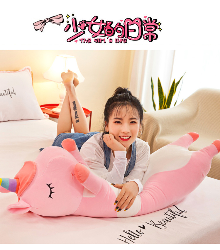Gối Ôm Gấu Bông Kỳ Lân Khủng Long Siêu Mềm