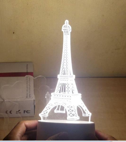 Đèn ngủ 3D trang trí hình tháp Eiffel