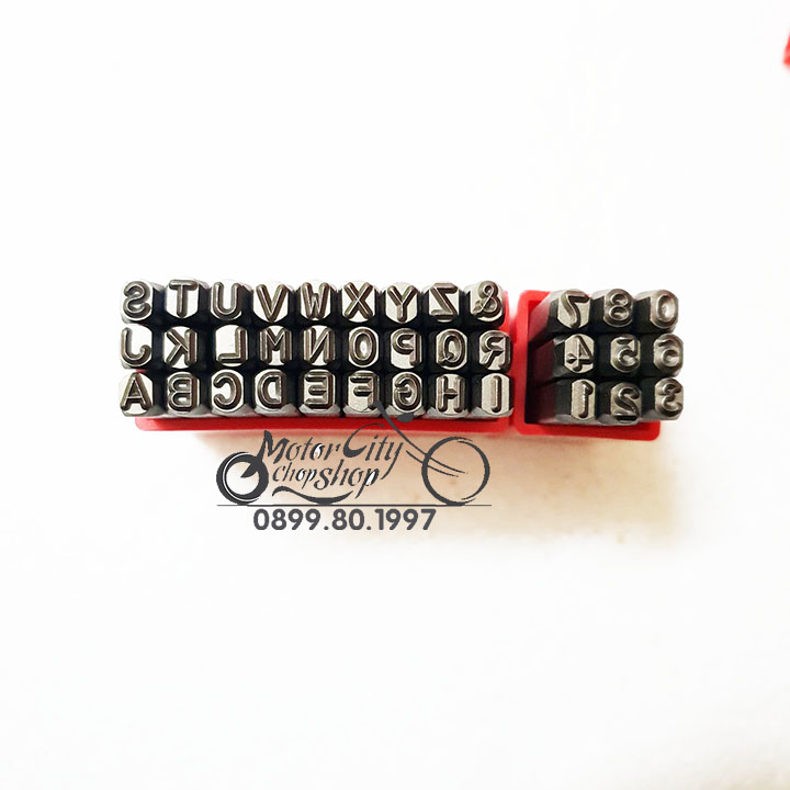 Bộ đục đóng cả chữ và số 4mm đóng số khung số máy.