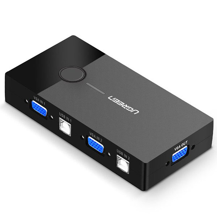 Bộ chuyển KVM 2 PC sang 1 màn hình Ugreen 30357