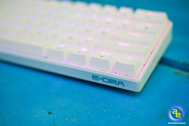 Bàn phím cơ E-DRA EK361W V2 Bluetooth White Blue switch