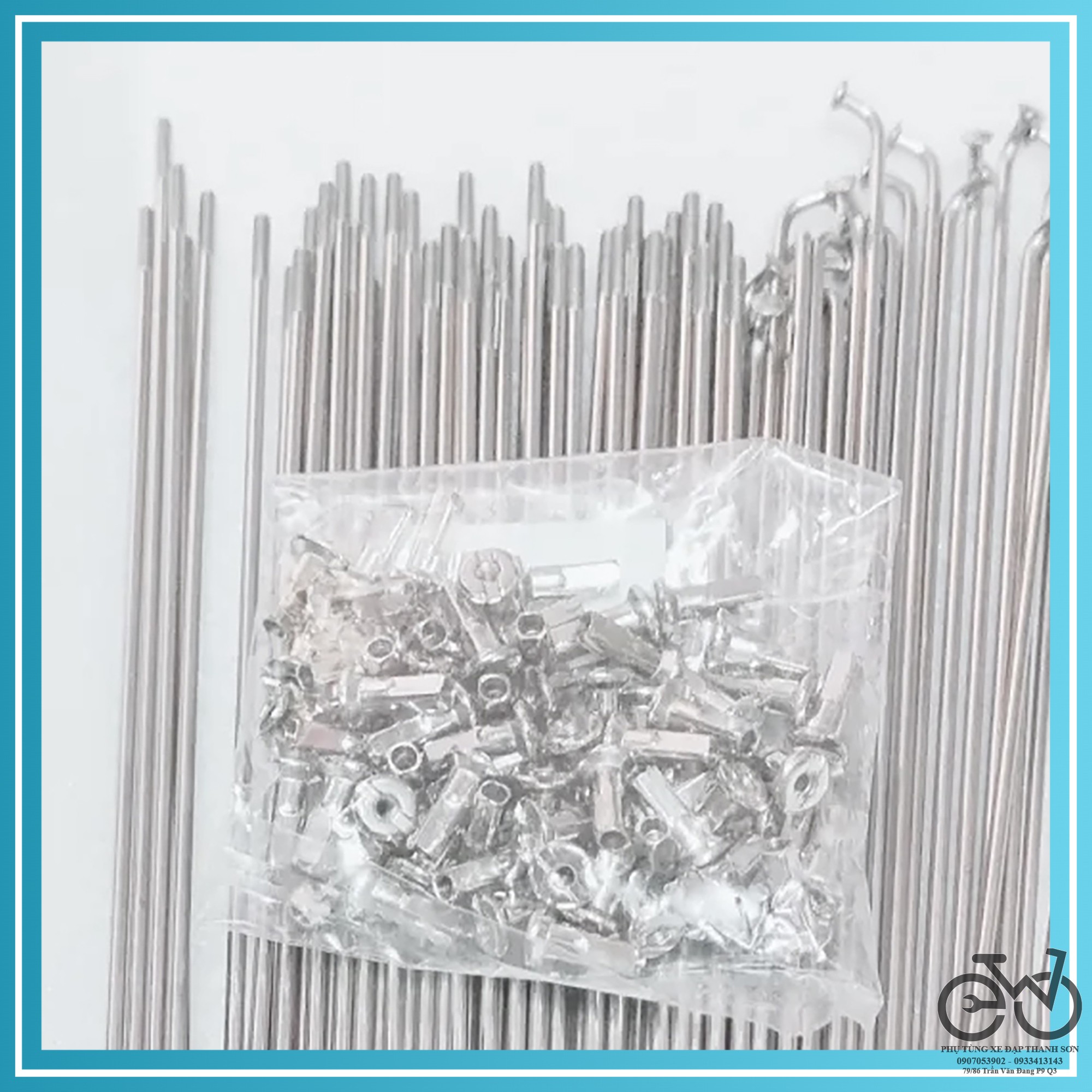Nan hoa, căm xe đạp inox không rỉ (giá 1 cái)