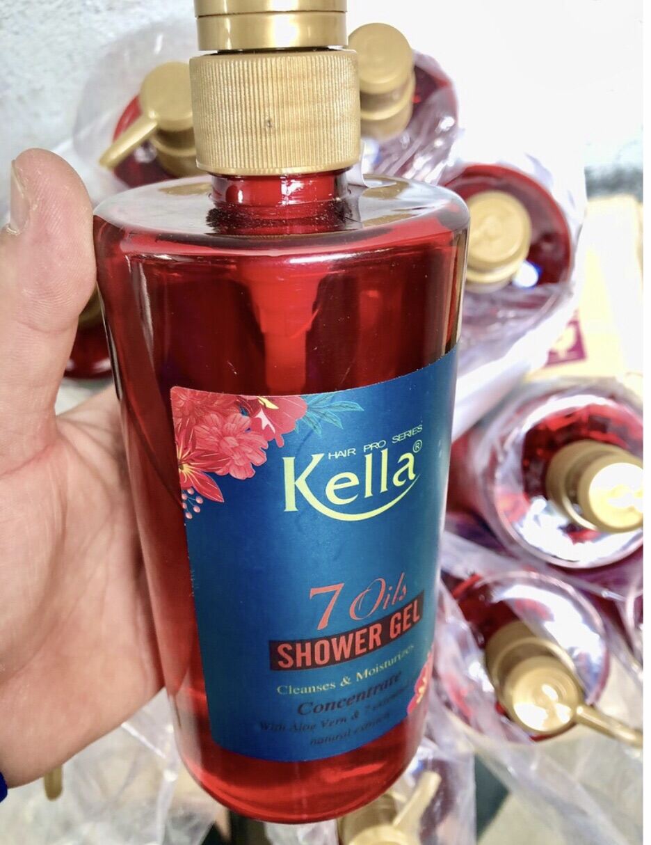 Sữa tắm chăm sóc da toàn thân Kella 7 loại tinh dầu