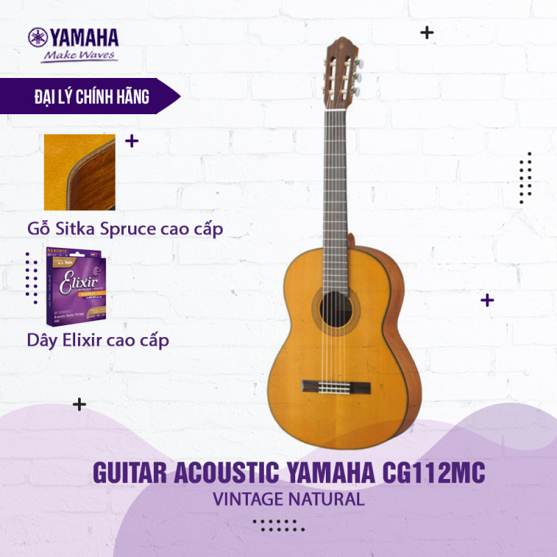 Đàn Classic Guitar Yamaha CG122MS/CG122MC - Đàn guitar chính hãng được Yamaha phân phối ( Tặng bộ dây Elixir + Bảo hành 12 tháng )