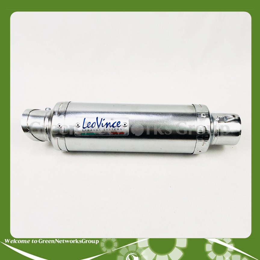 Lon pô LeoVince bạc lắp cho nhiều dòng xe Greennetworks
