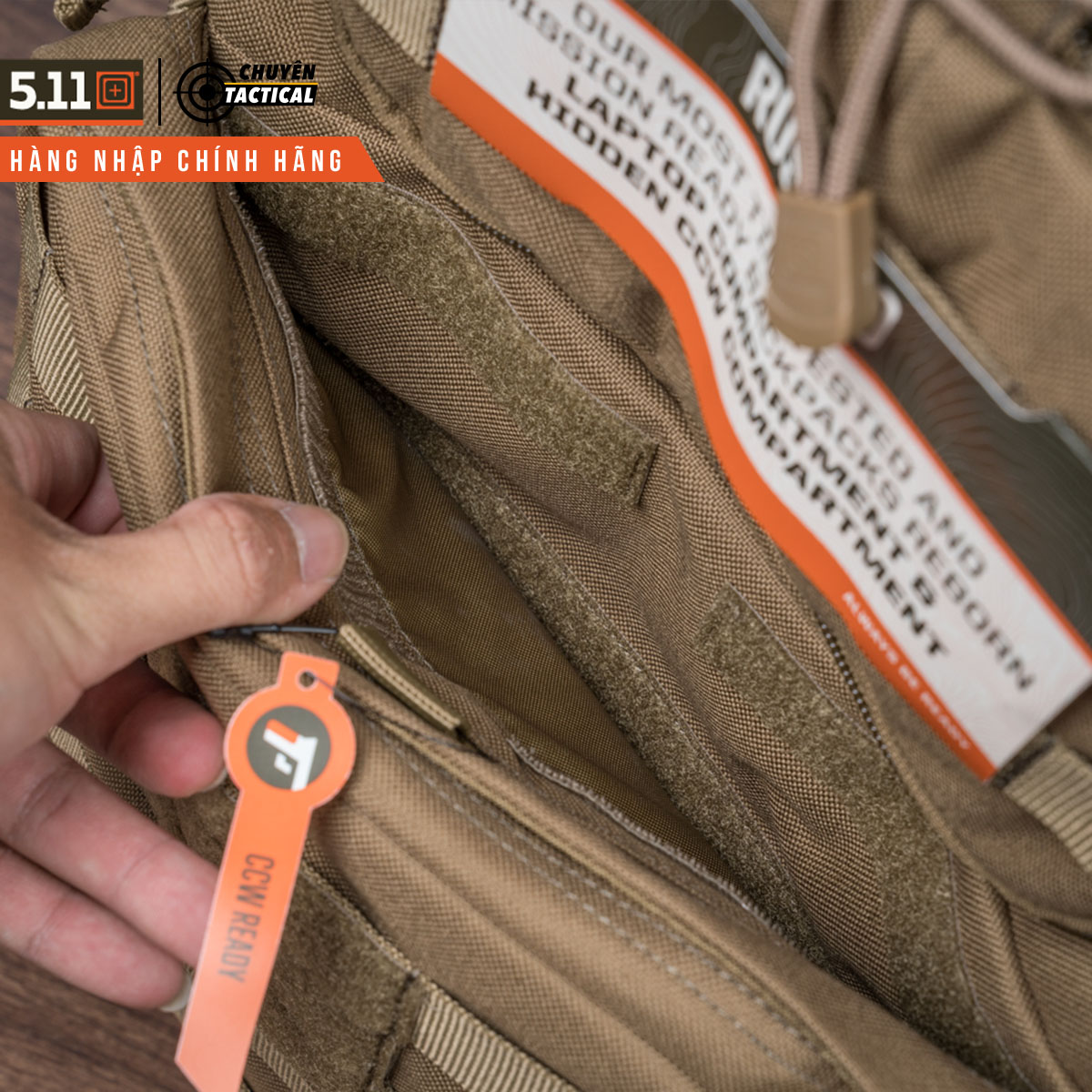 [HCM]Balo Chiến Thuật 5.11 Tactical Rush 24 2.0