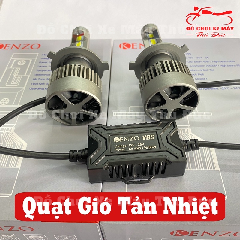 Kenzo V9s Đèn Pha LED Chính Hãng Siêu Sáng