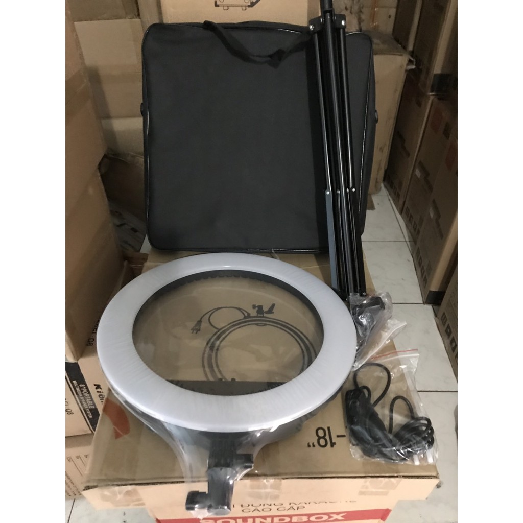 Đèn livestream, stuidio kèm chân HQ18- 45cm