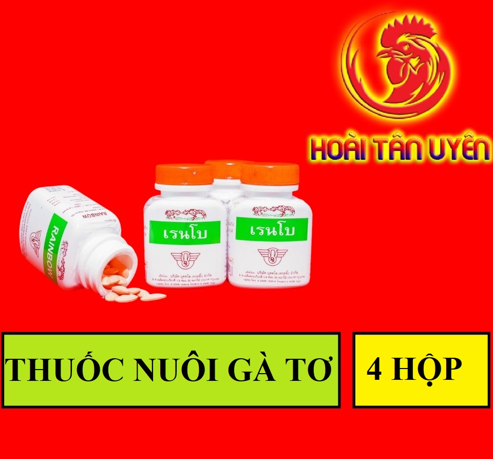 Combo 4 lọ Thuốc nuôi gà đá RAINBOW